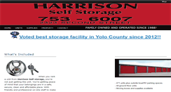 Desktop Screenshot of harrisonselfstorage.net